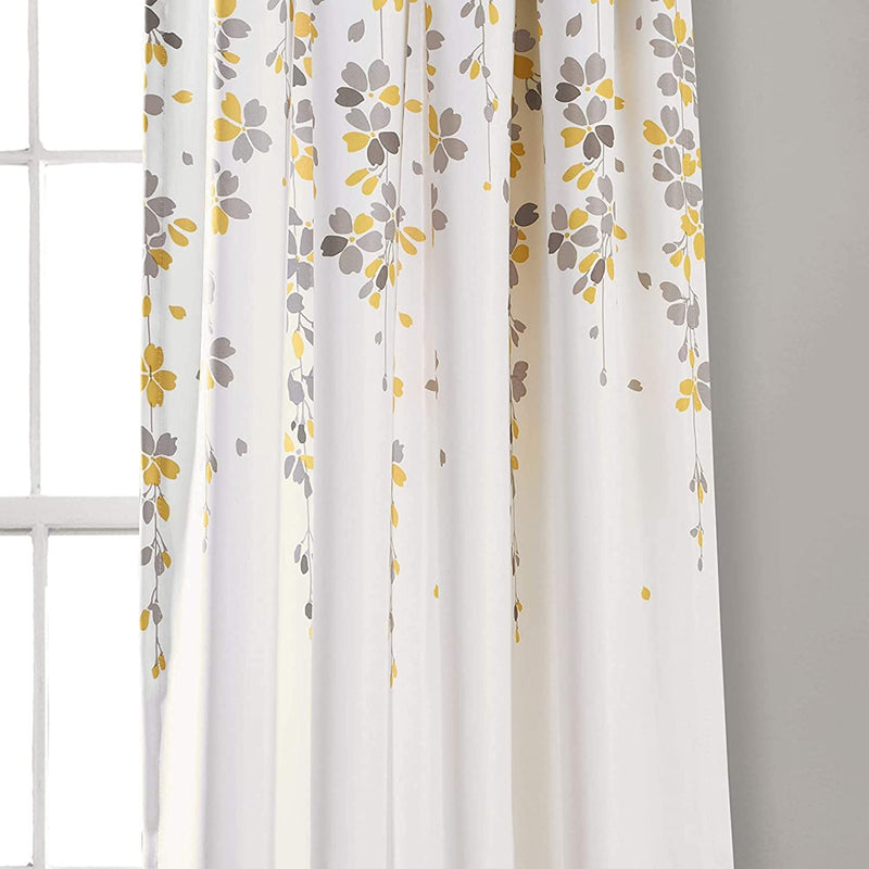 Mercantile Drop Cloth Light Filtering Ring Top Tab Farmhouse Curtain Panel  with Valance Off White 108 Inches - Walmart.com